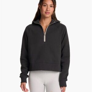 Vuori Women's Charcoal Half-Zip Hoodie